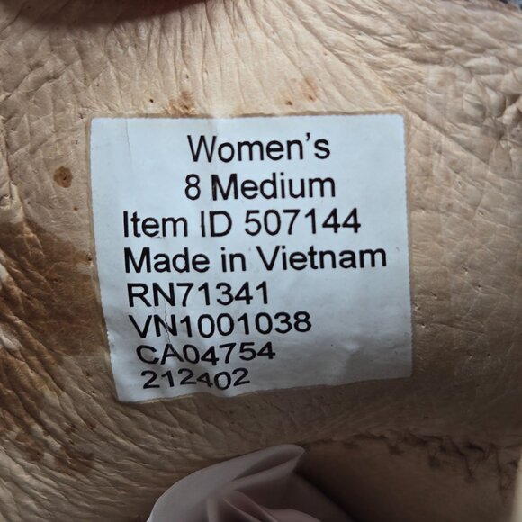 L.L. Bean Pull On Chelsea Boots Sz 8 Brown Nubuck Leather Comfort Ankle Booties - Picture 8 of 10